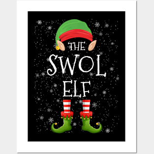 Swol Elf Family Matching Christmas Group Funny Pajama Xmas Posters and Art